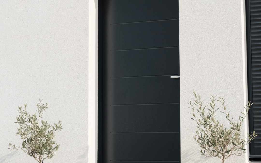 Porte d’entrée grise